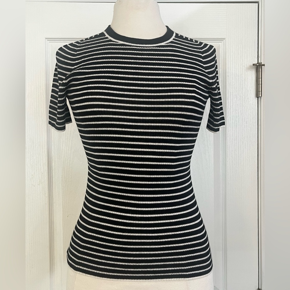 Everlane Striped Black and White Women's Top Sz S
